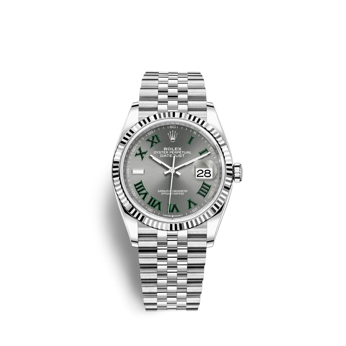 Datejust 36, Stainless Steel and 18k White Gold, 36mm