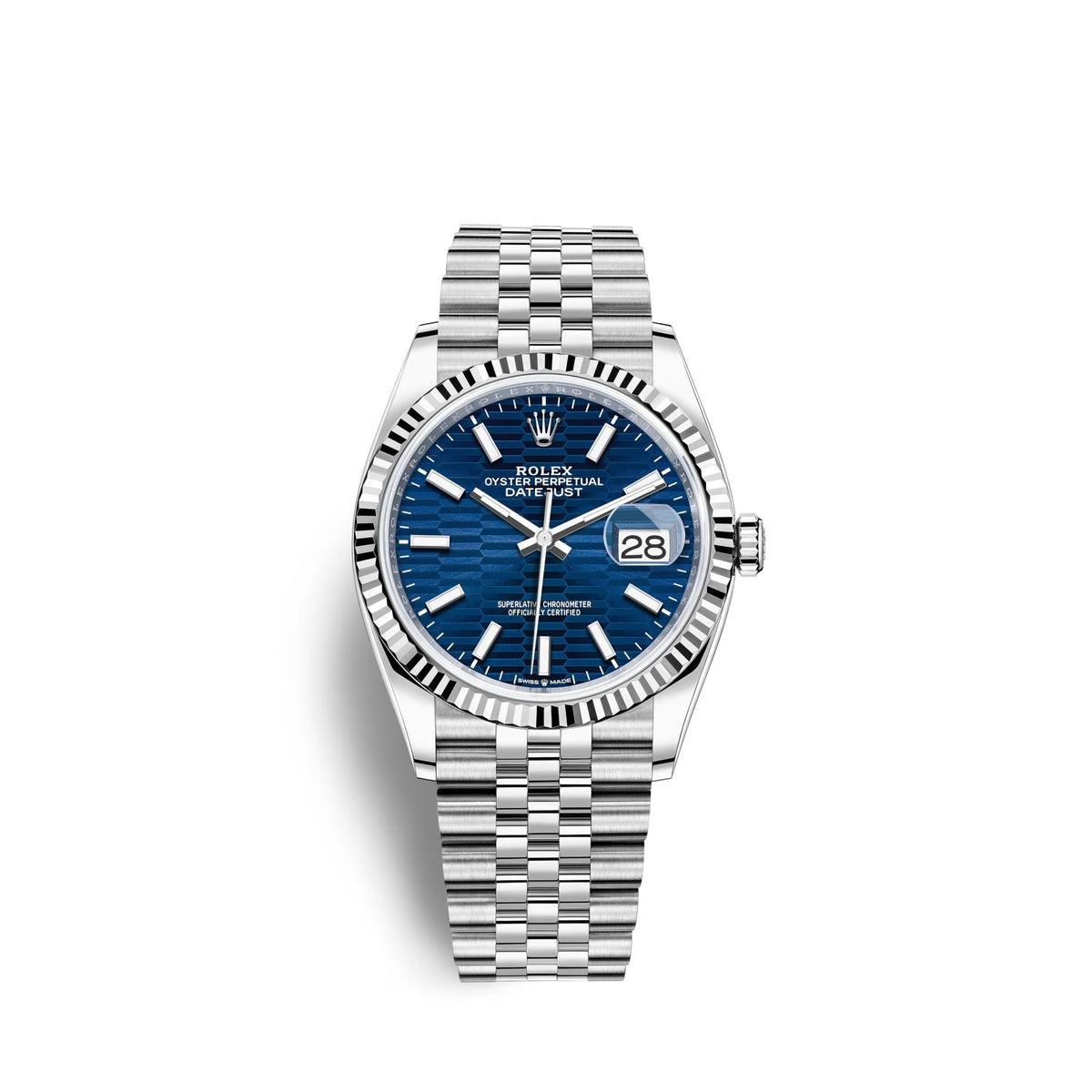 Datejust 36, Stainless Steel and 18k White Gold, 36mm