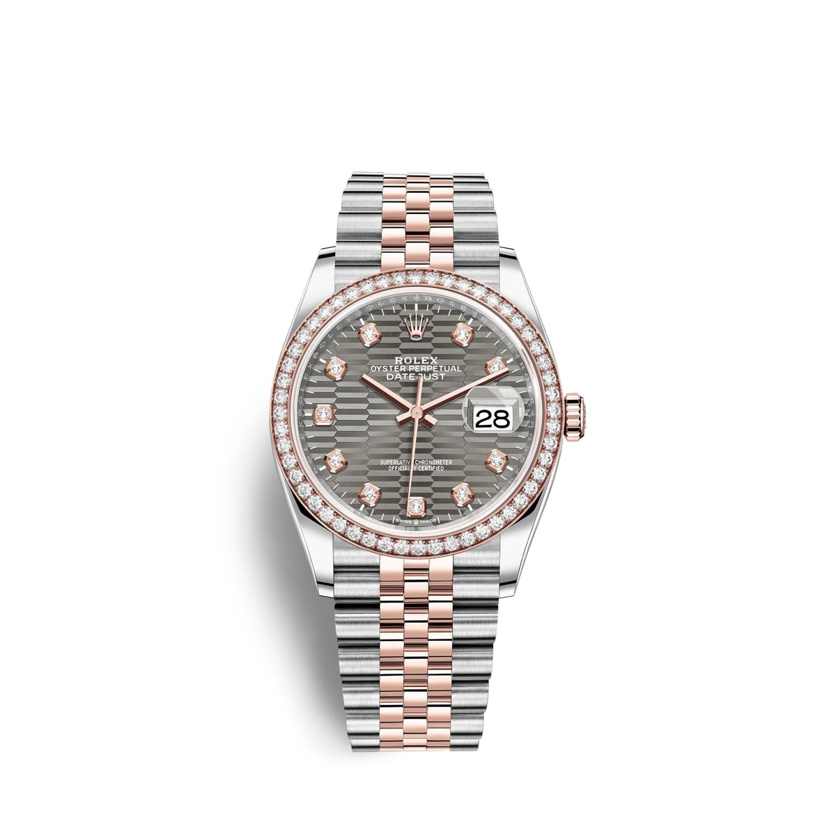Datejust 36mm, Oystersteel and 18k Everose Gold