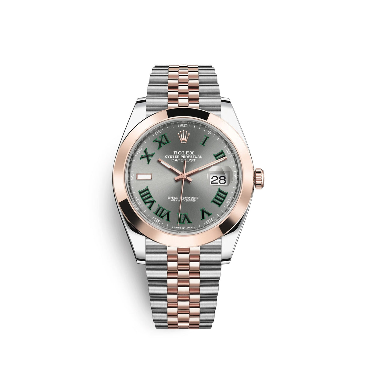 Datejust 41, 18k Everose Gold and Stainless Steel, 41mm