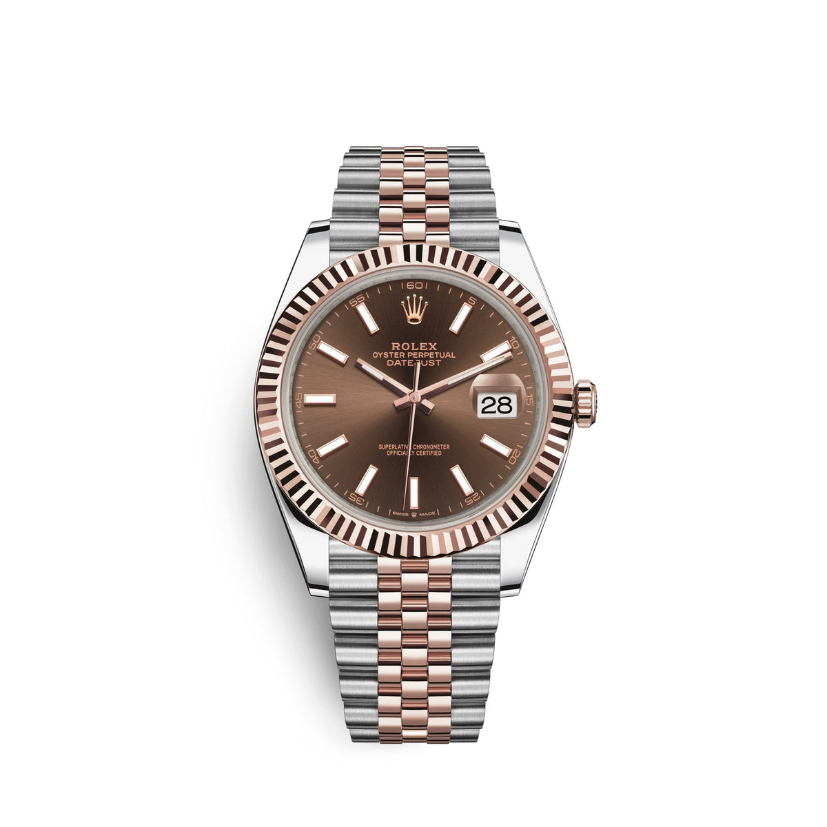Datejust 41, 18k Everose Gold and Stainless Steel, 41mm