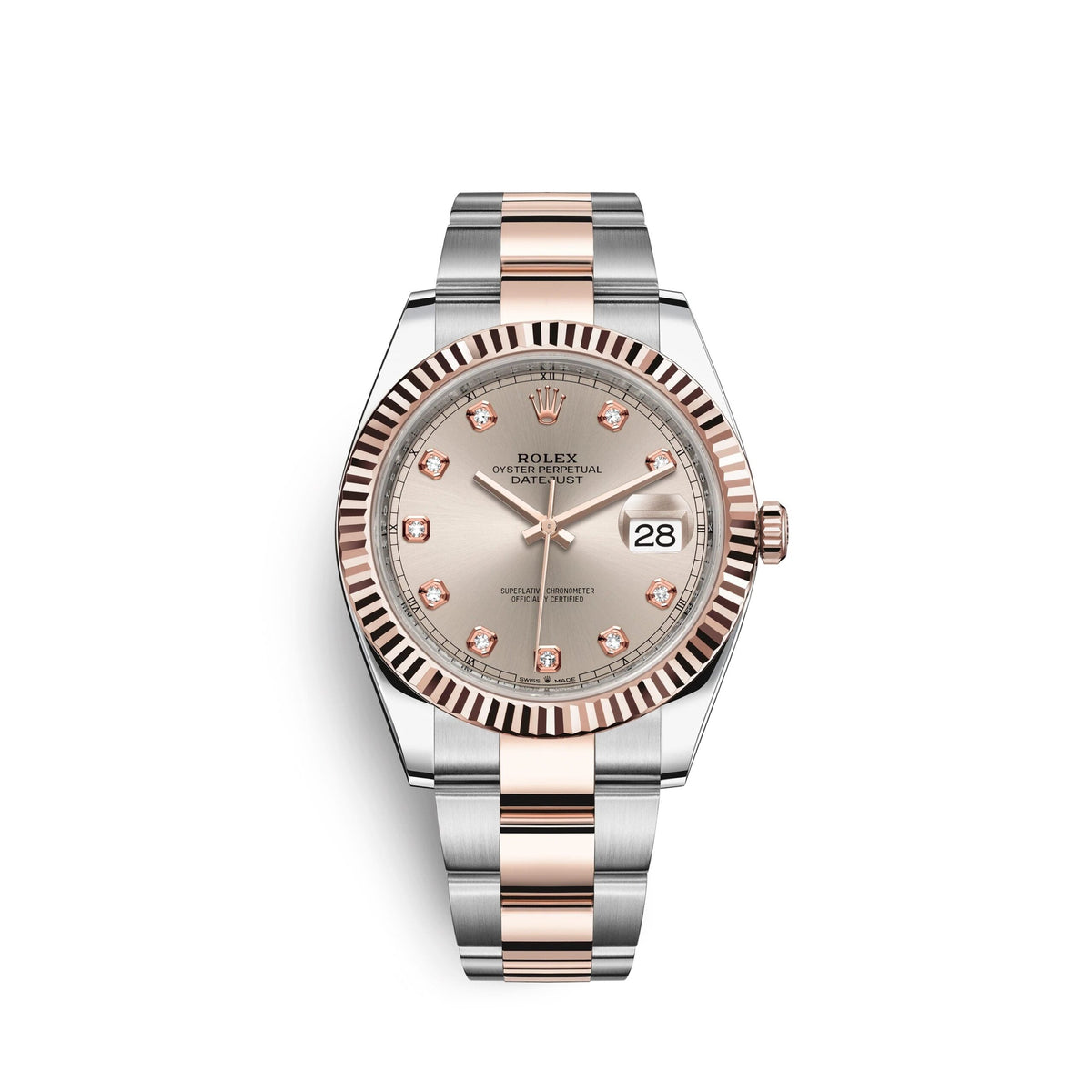 Datejust 41, 18k Everose Gold and Stainless Steel, 41mm