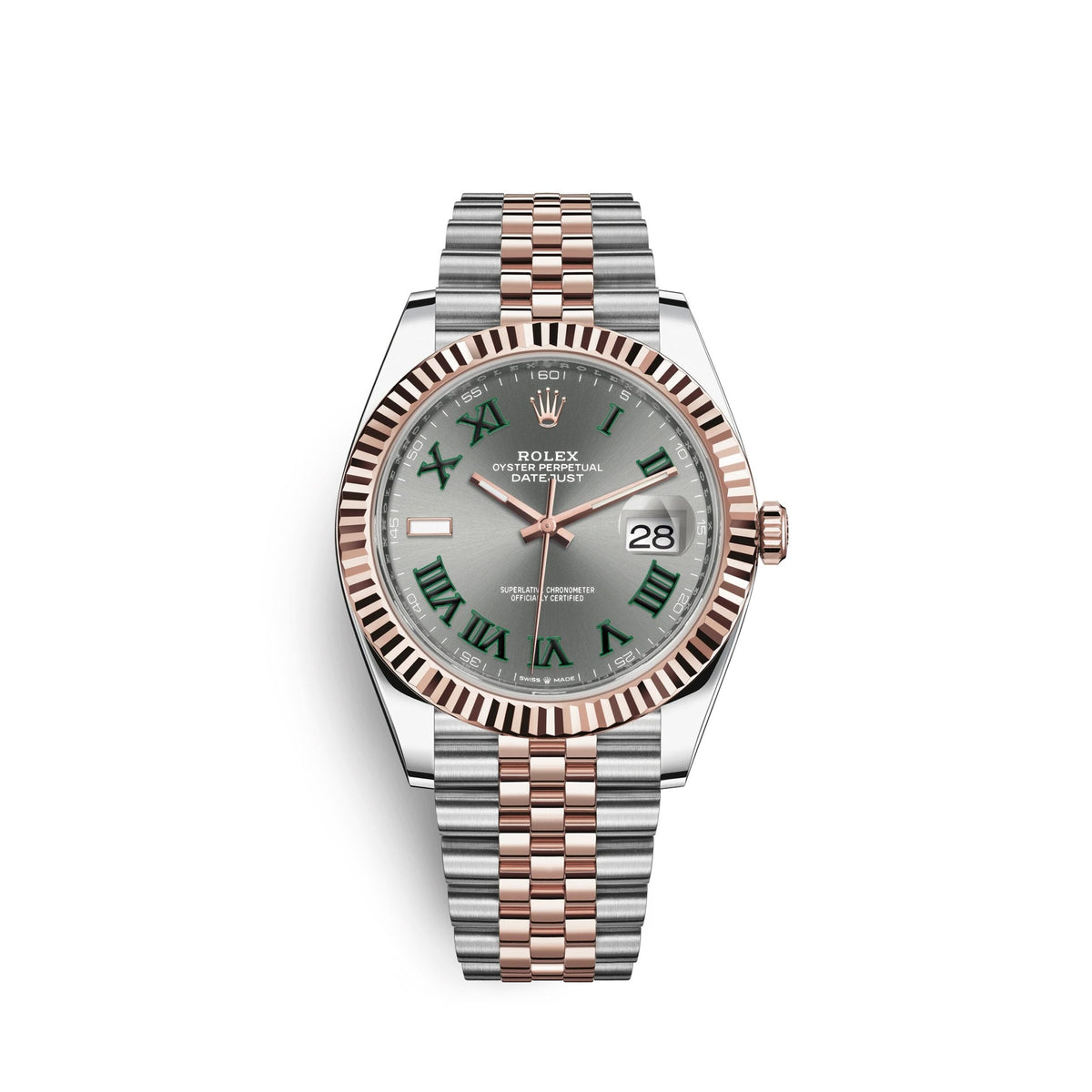Datejust 41, 18k Everose Gold and Stainless Steel, 41mm