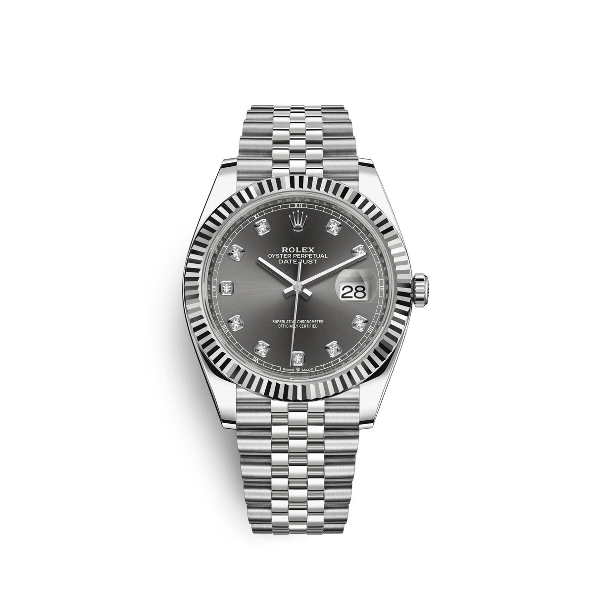 Datejust 41, Stainless Steel and 18k White Gold, 41mm