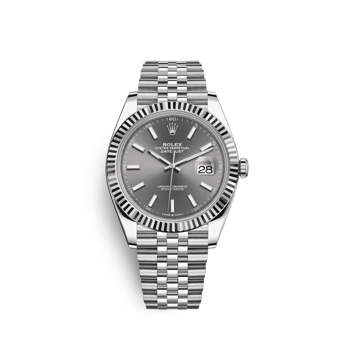 Datejust 41, Stainless Steel and 18k White Gold, 41mm