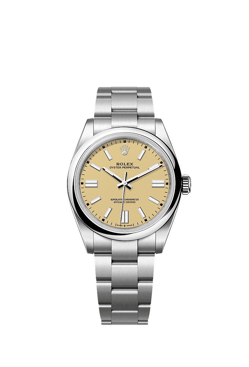 Unworn 2025, Oyster Perpetual, Oystersteel 41mm, Beige dial, Domed Oyster