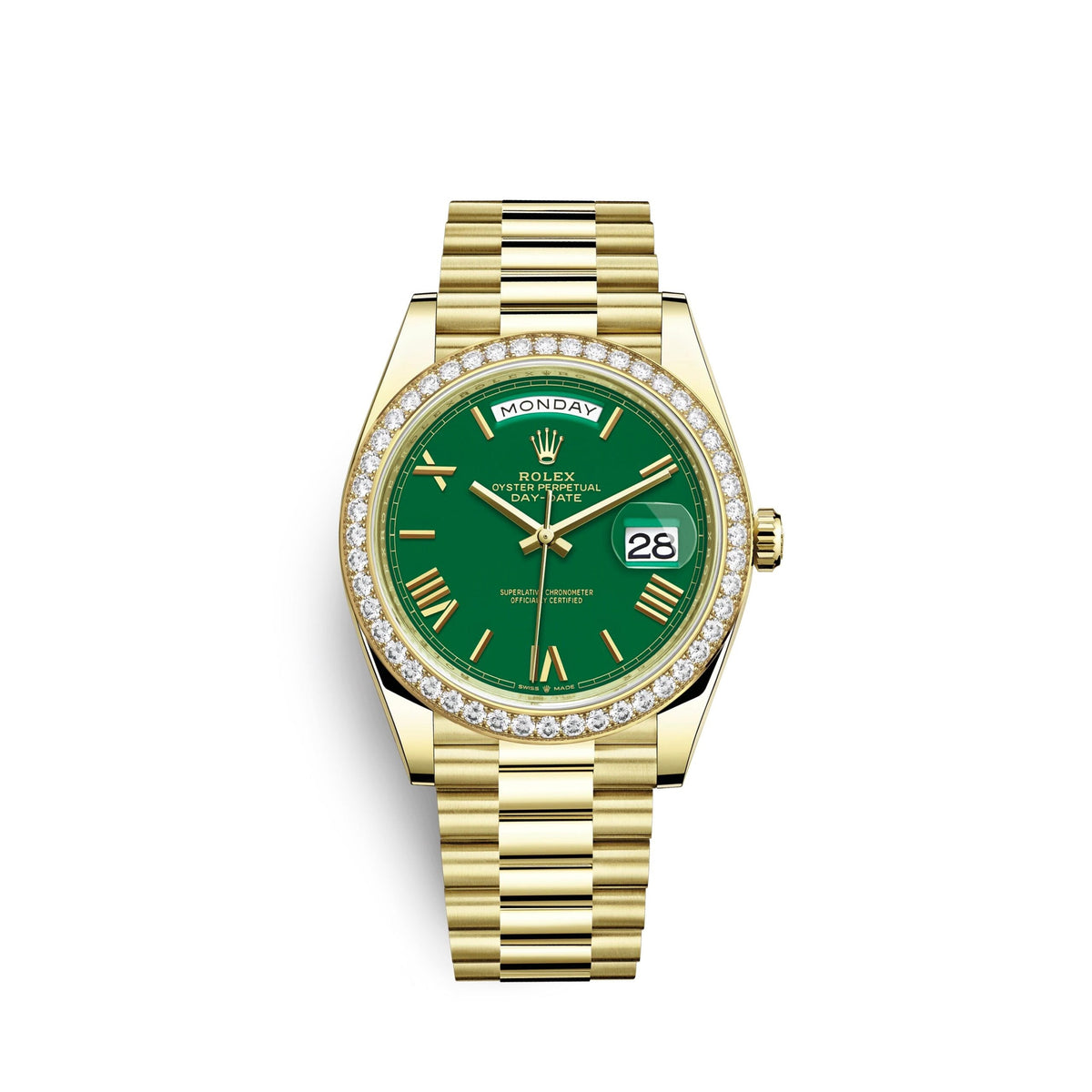 Day-Date, 40mm, 18k Yellow Gold and Diamonds