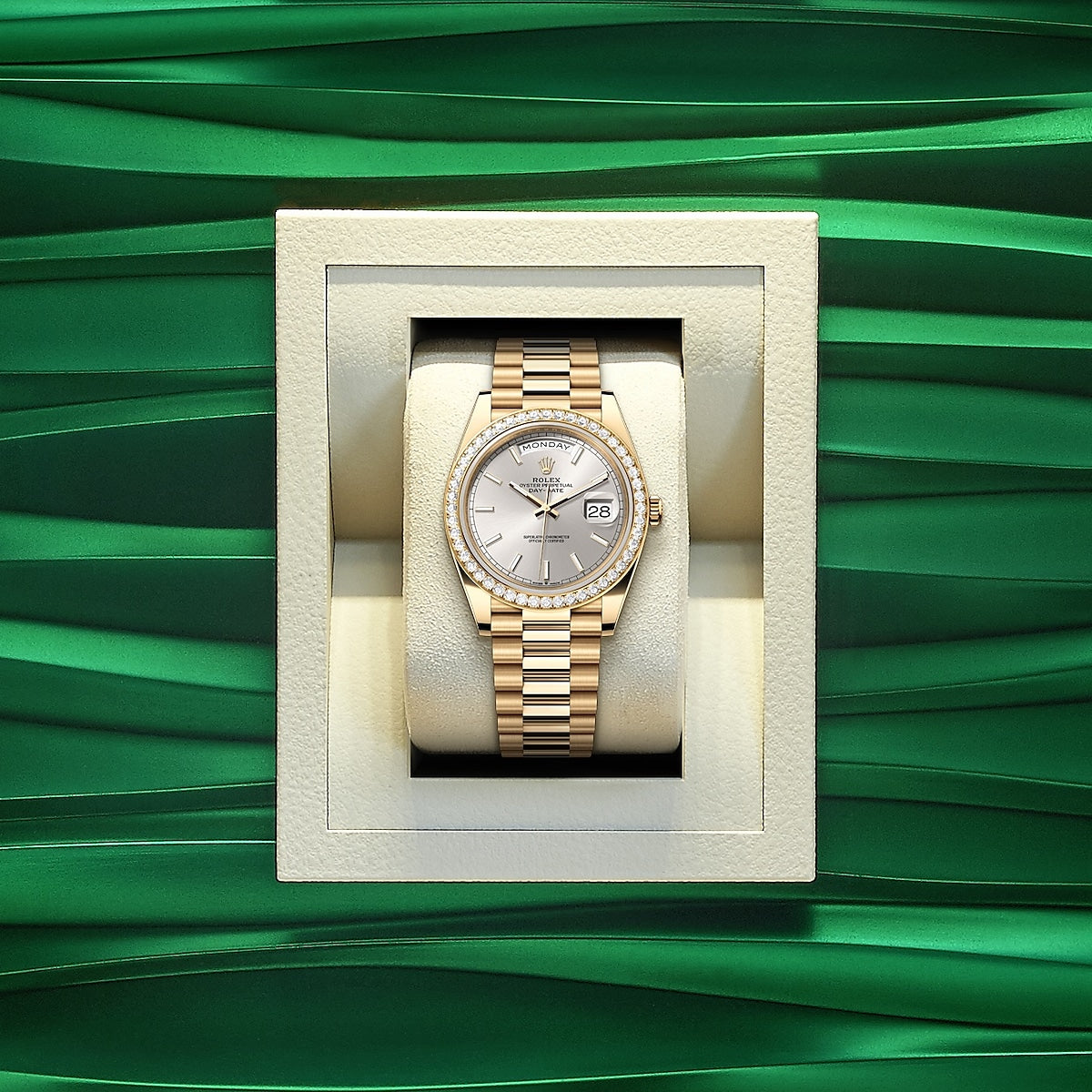 Day-Date 40, 18k Yellow Gold with Diamond-set, 40mm, photo 7