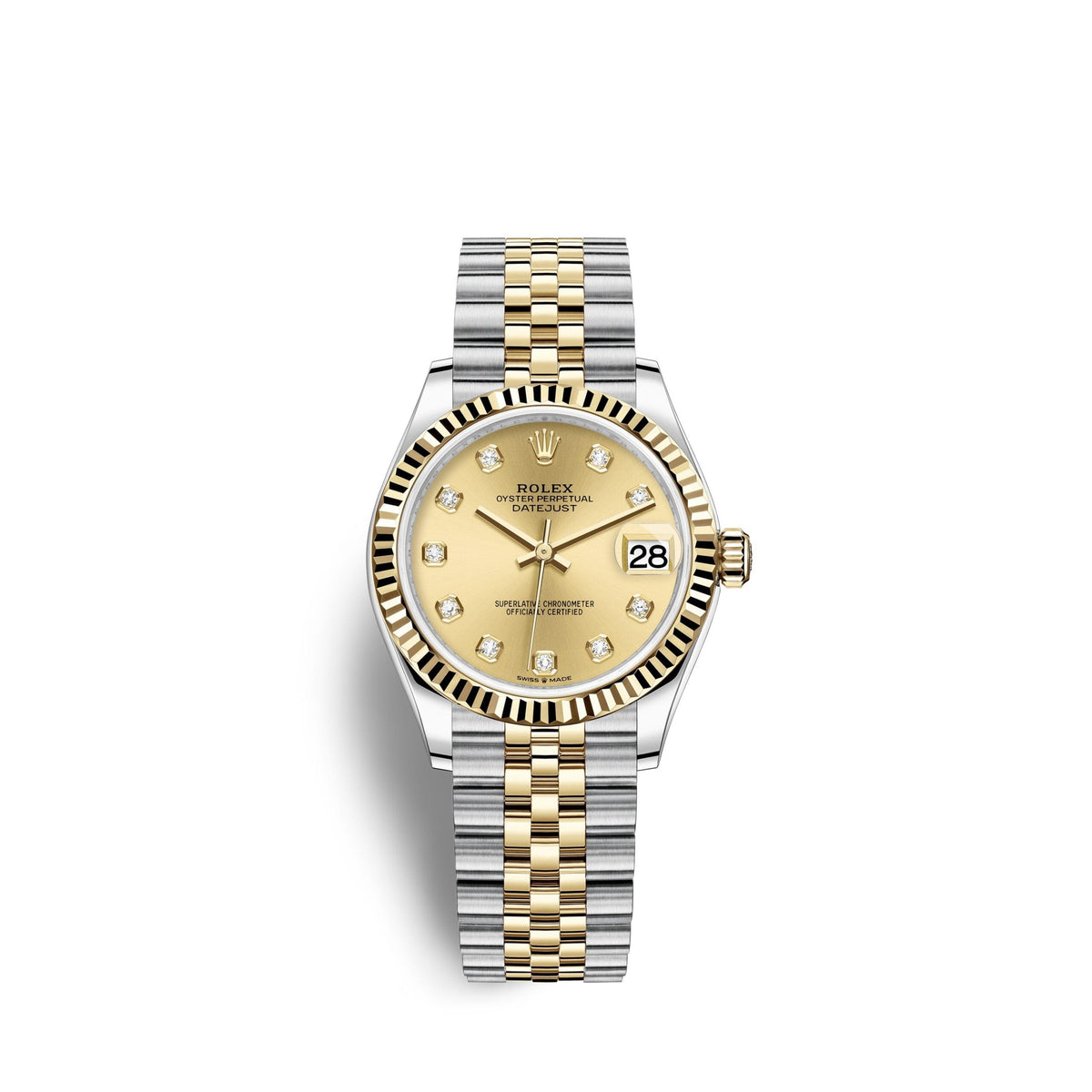 Datejust 31, Oystersteel and 18k Yellow Gold