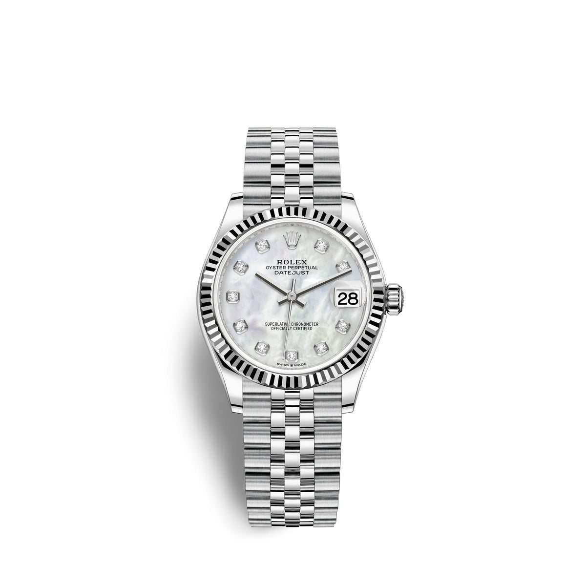 Datejust 31, Oystersteel and 18k White Gold