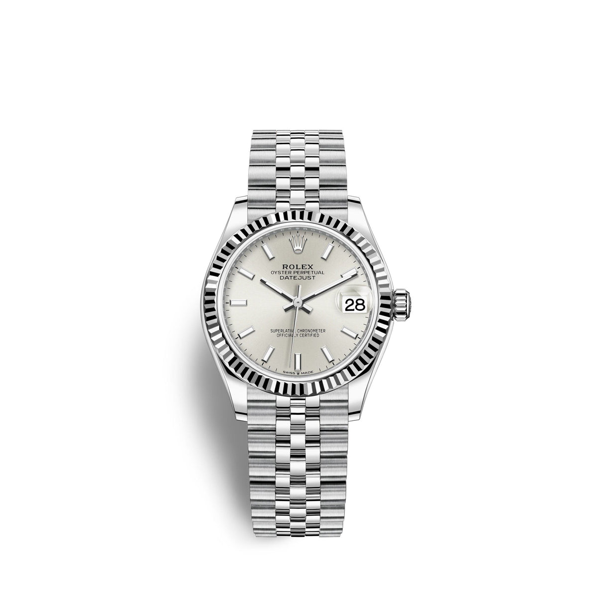 Datejust 31, Oystersteel and 18k White Gold
