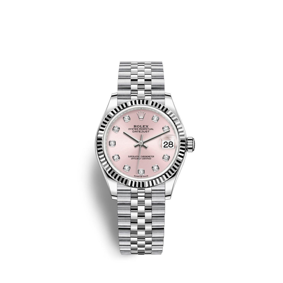 Datejust 31, Oystersteel and 18k White Gold