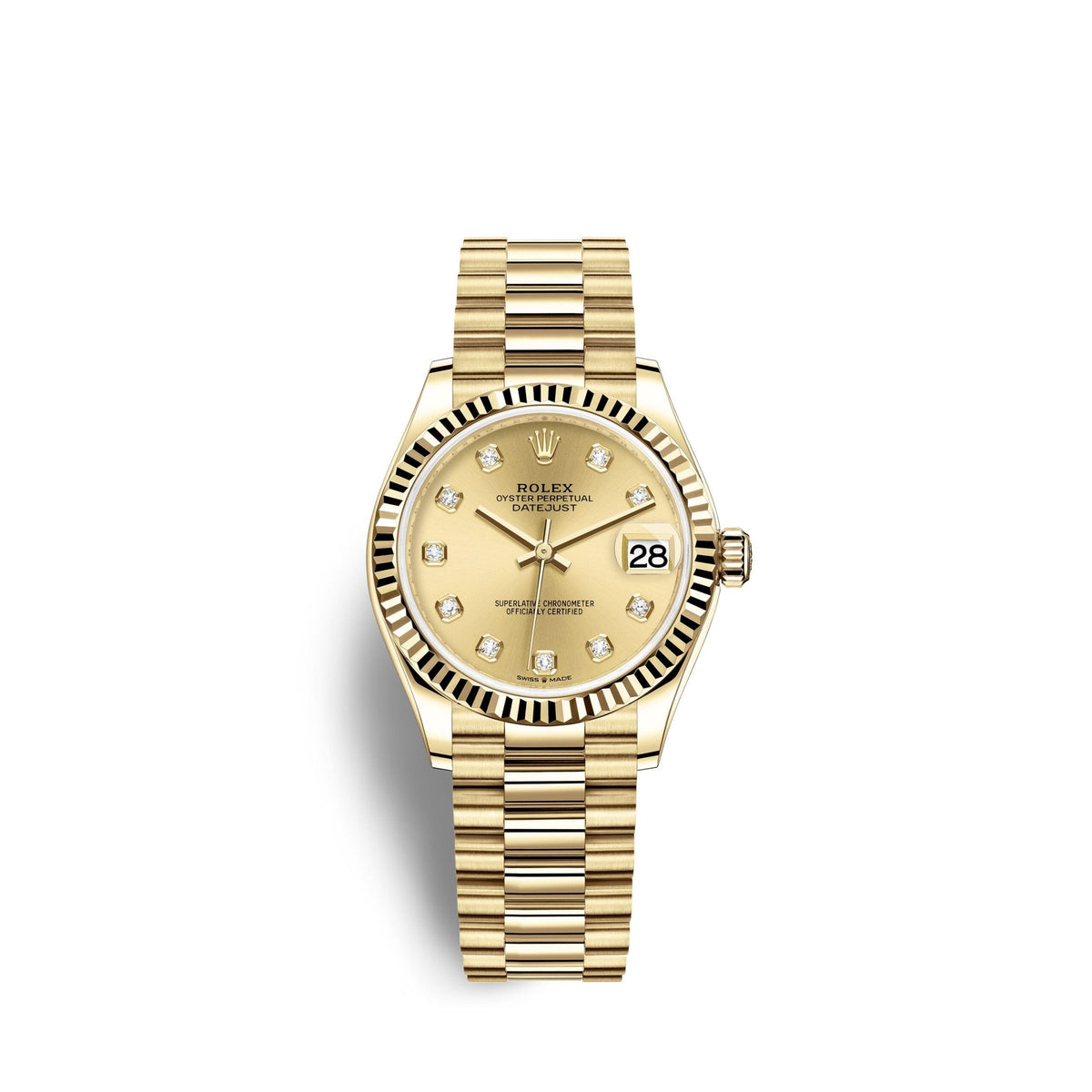 Datejust 31, 18k Yellow Gold