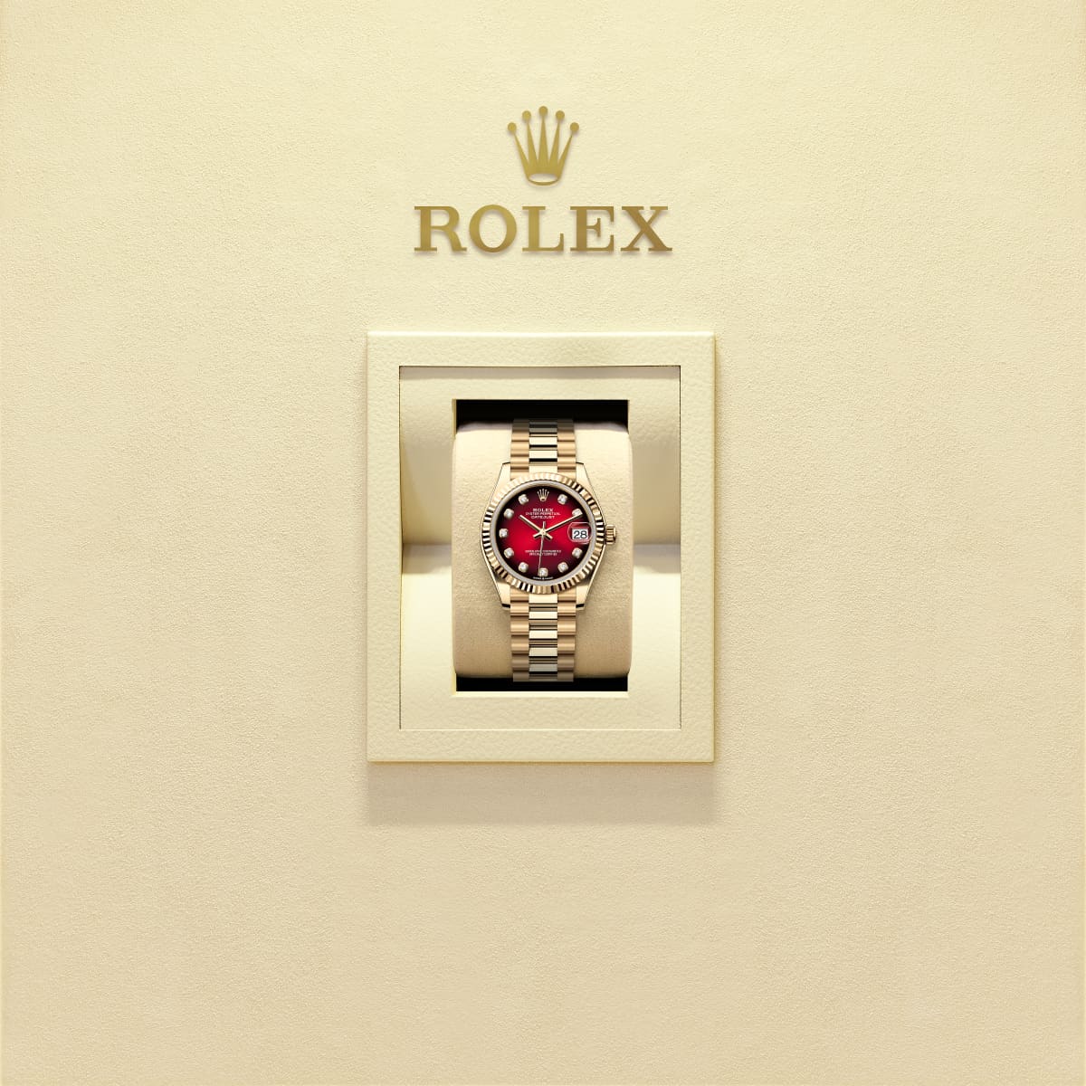 Unworn 2025, Datejust 31, 18k Yellow Gold, Diamonds, photo 6