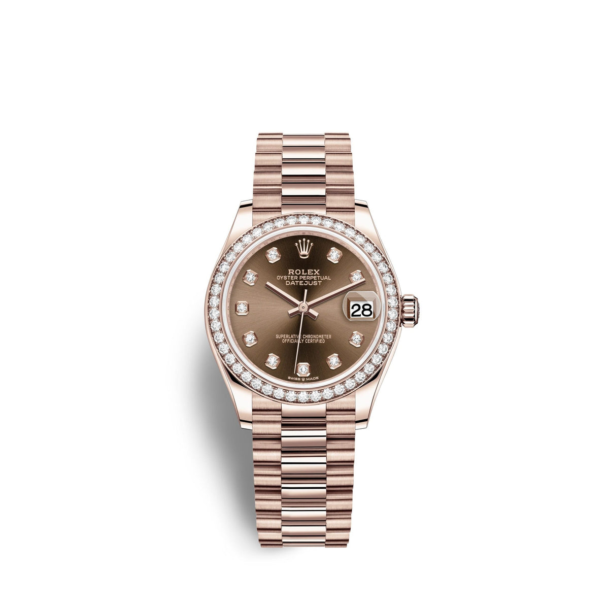 Datejust 31, 18kt Everose Gold