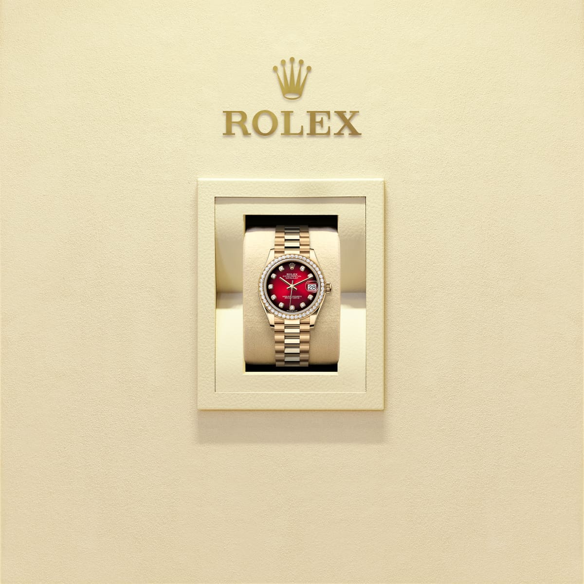 Unworn 2025, Datejust 31, 18k Yellow Gold, Diamond, photo 4