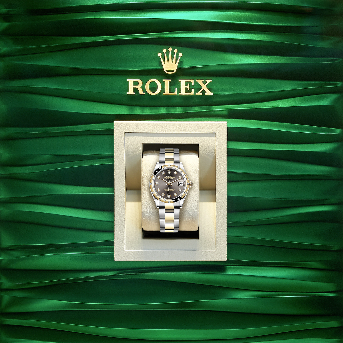 Datejust 31, Oystersteel, 18kt Yellow Gold and diamonds, photo 5