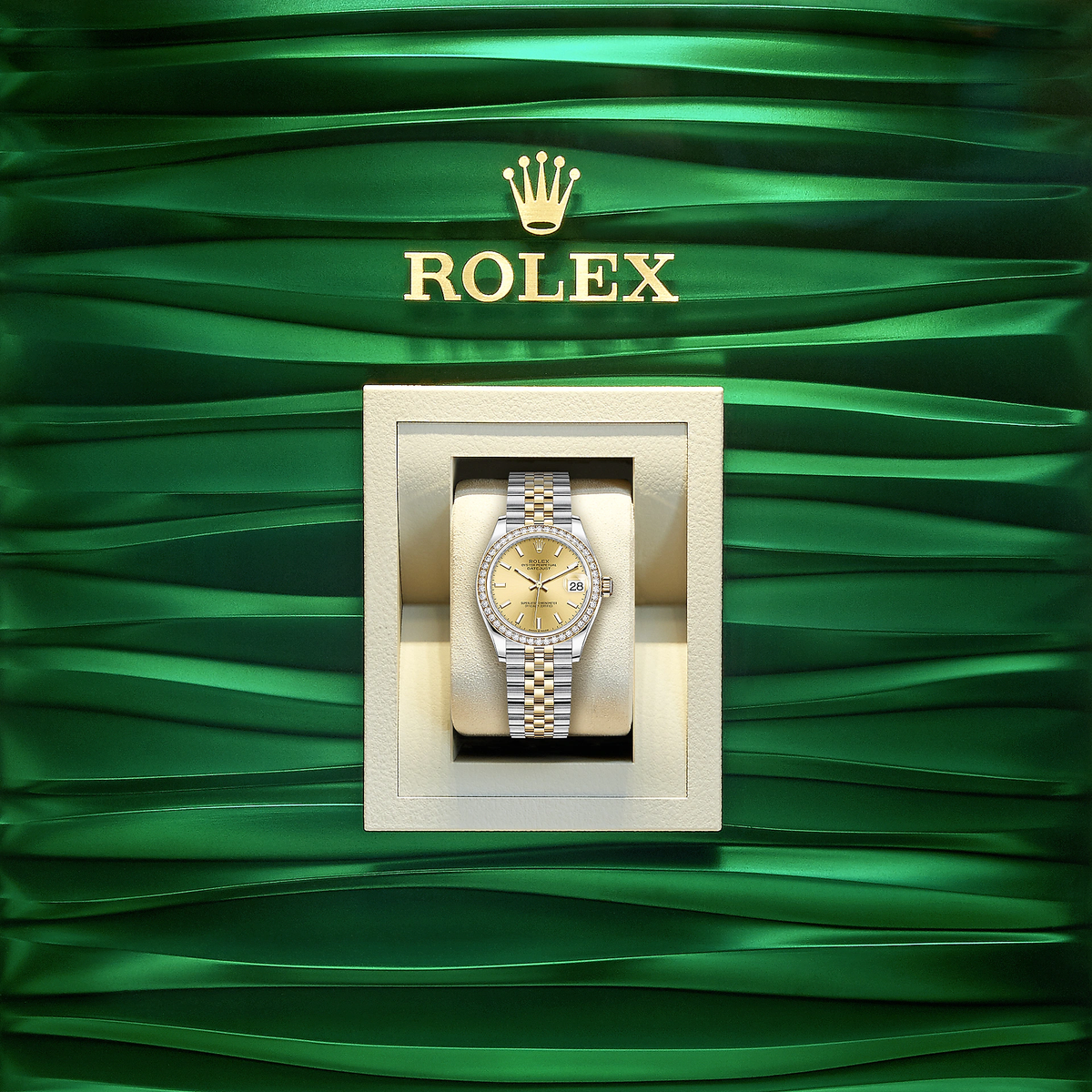Datejust 31, Oystersteel, 18kt Yellow Gold and diamonds, photo 5