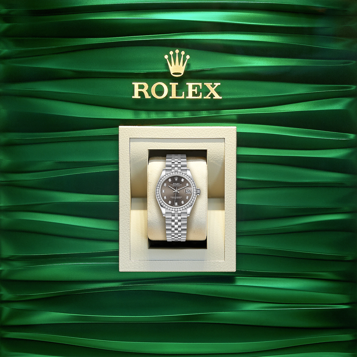 Datejust 31, Oystersteel, 18kt White Gold and diamonds, photo 5