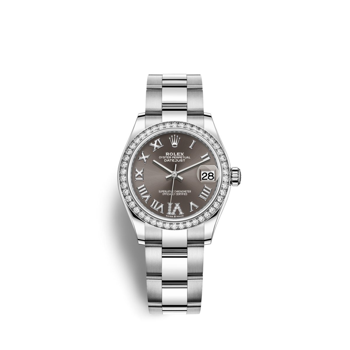 Datejust 31, Oystersteel, 18kt White Gold and diamonds, photo 2