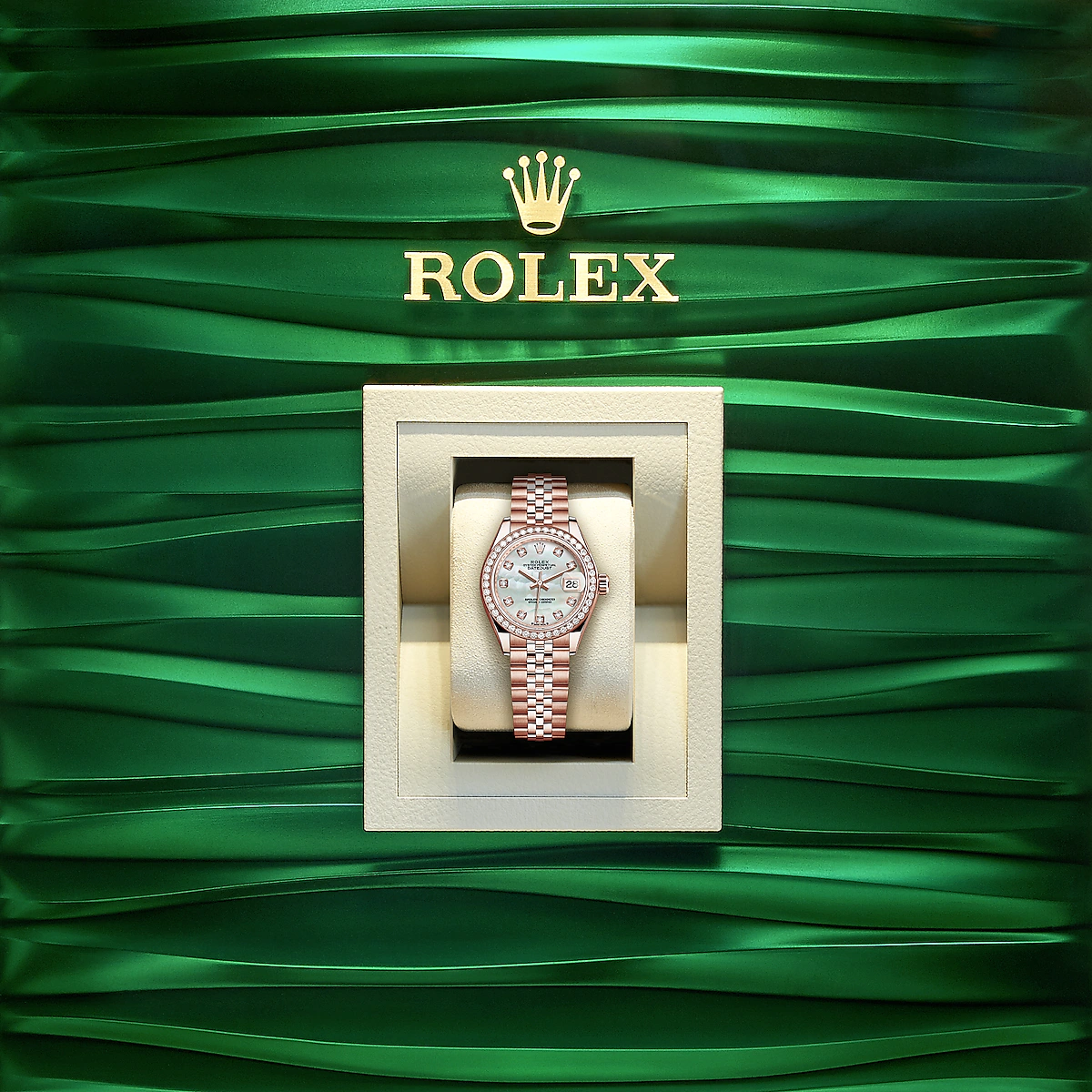 Lady-Datejust 28, 18kt Everose Gold and diamonds, photo 5