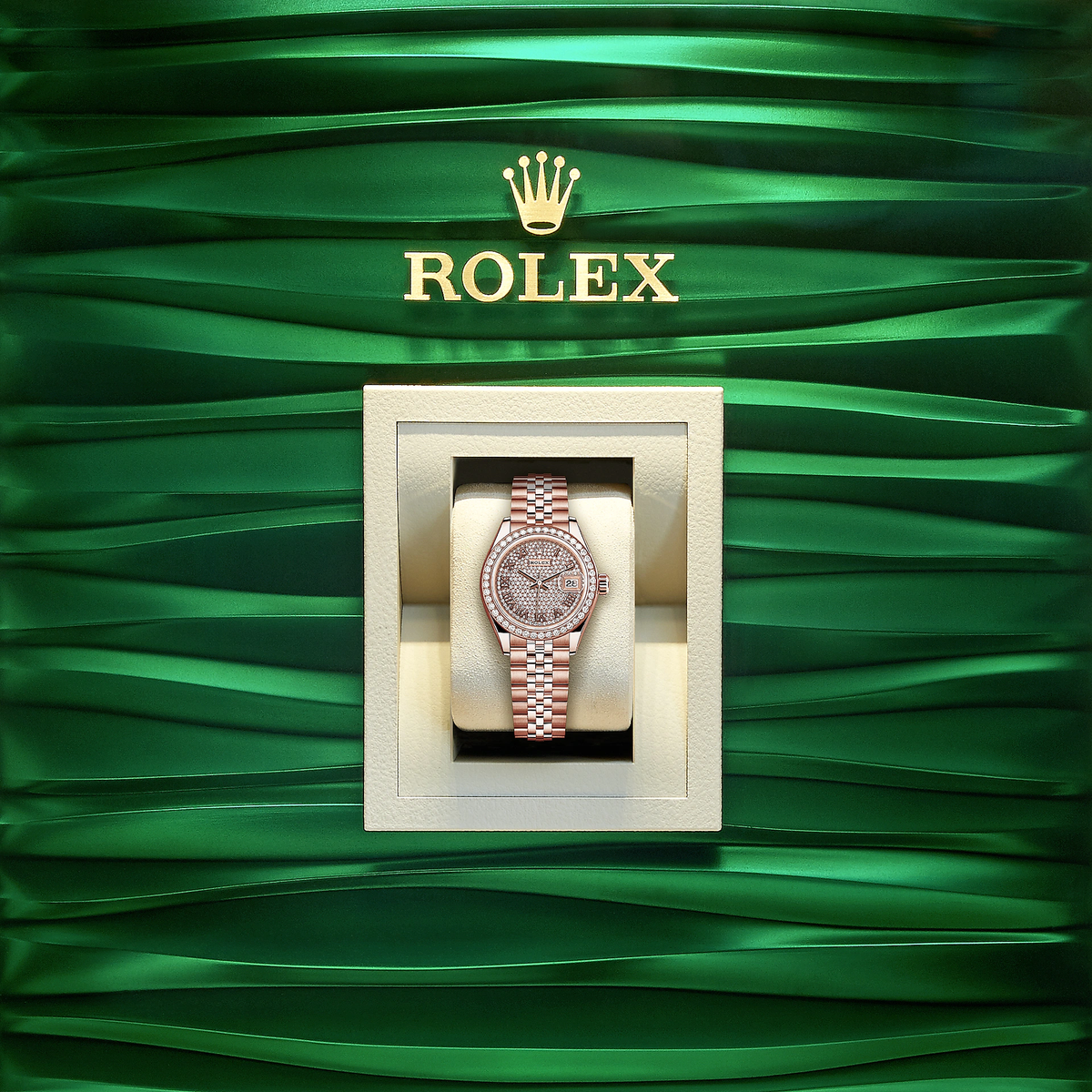Lady-Datejust 28, 18kt Everose Gold and diamonds, photo 5