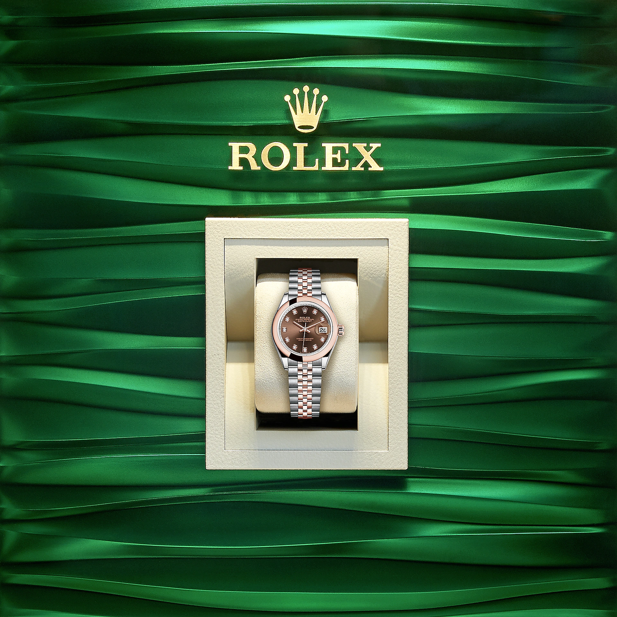 Lady-Datejust 28, Oystersteel and 18k Everose Gold, photo 4