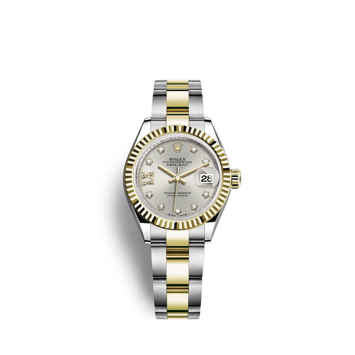 Lady-Datejust 28, Oystersteel and 18k Yellow Gold