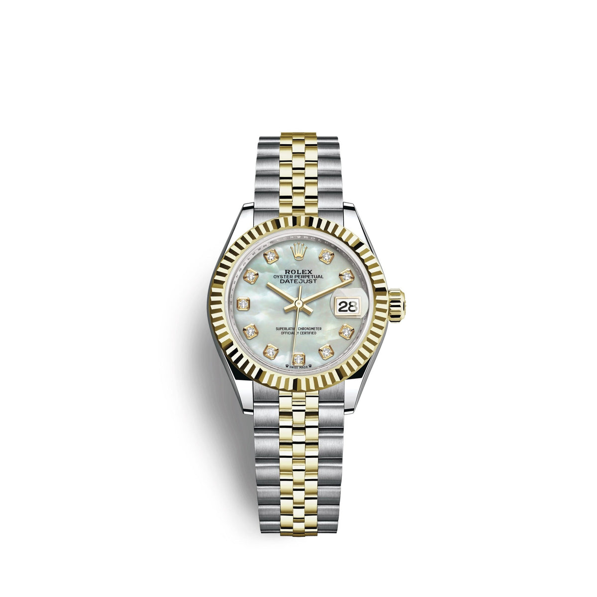 Lady-Datejust 28, Oystersteel and 18k Yellow Gold
