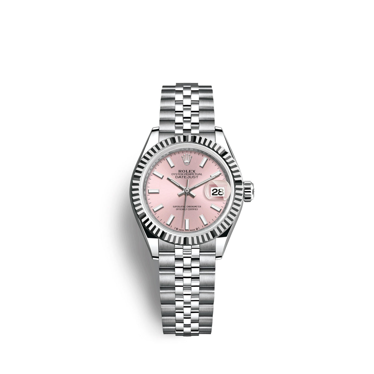 Lady-Datejust 28, Oystersteel and 18k White Gold