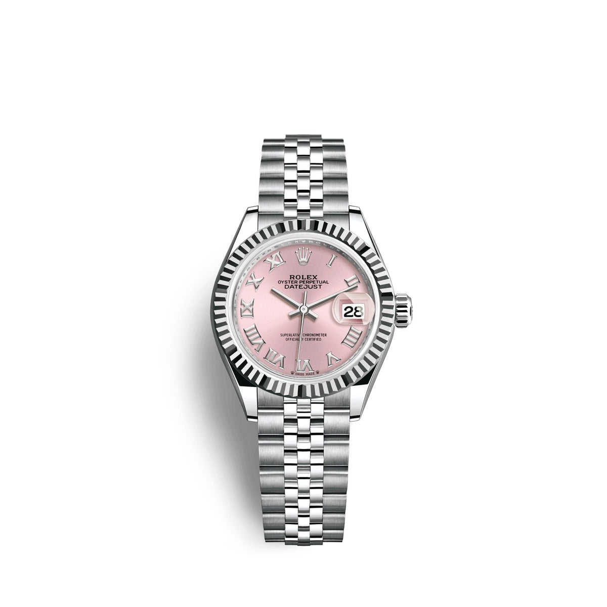Lady-Datejust 28, Oystersteel and 18k White Gold