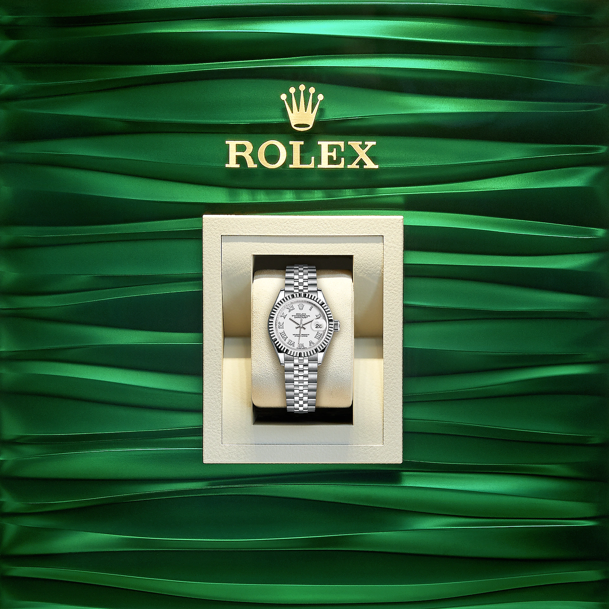 Lady-Datejust 28, Oystersteel and 18k White Gold, photo 5