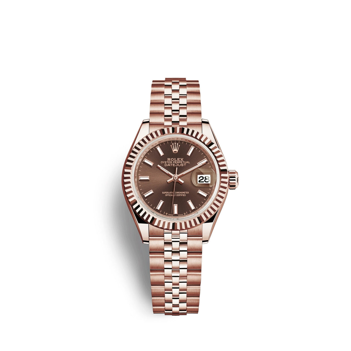 Lady-Datejust 28, 18k Everose Gold