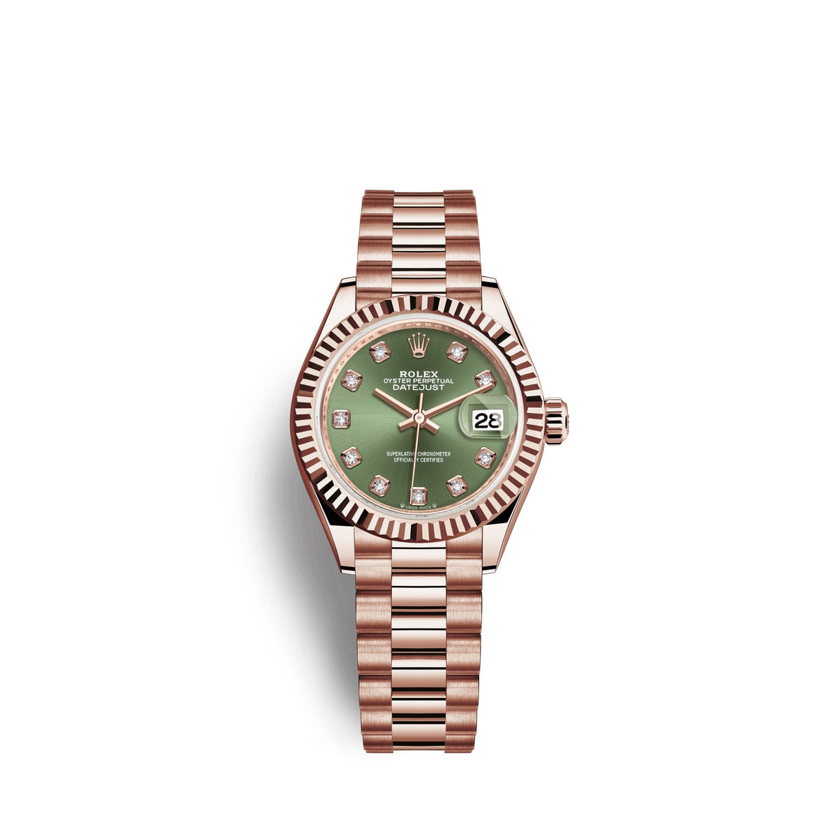 Lady-Datejust 28, 18k Everose Gold
