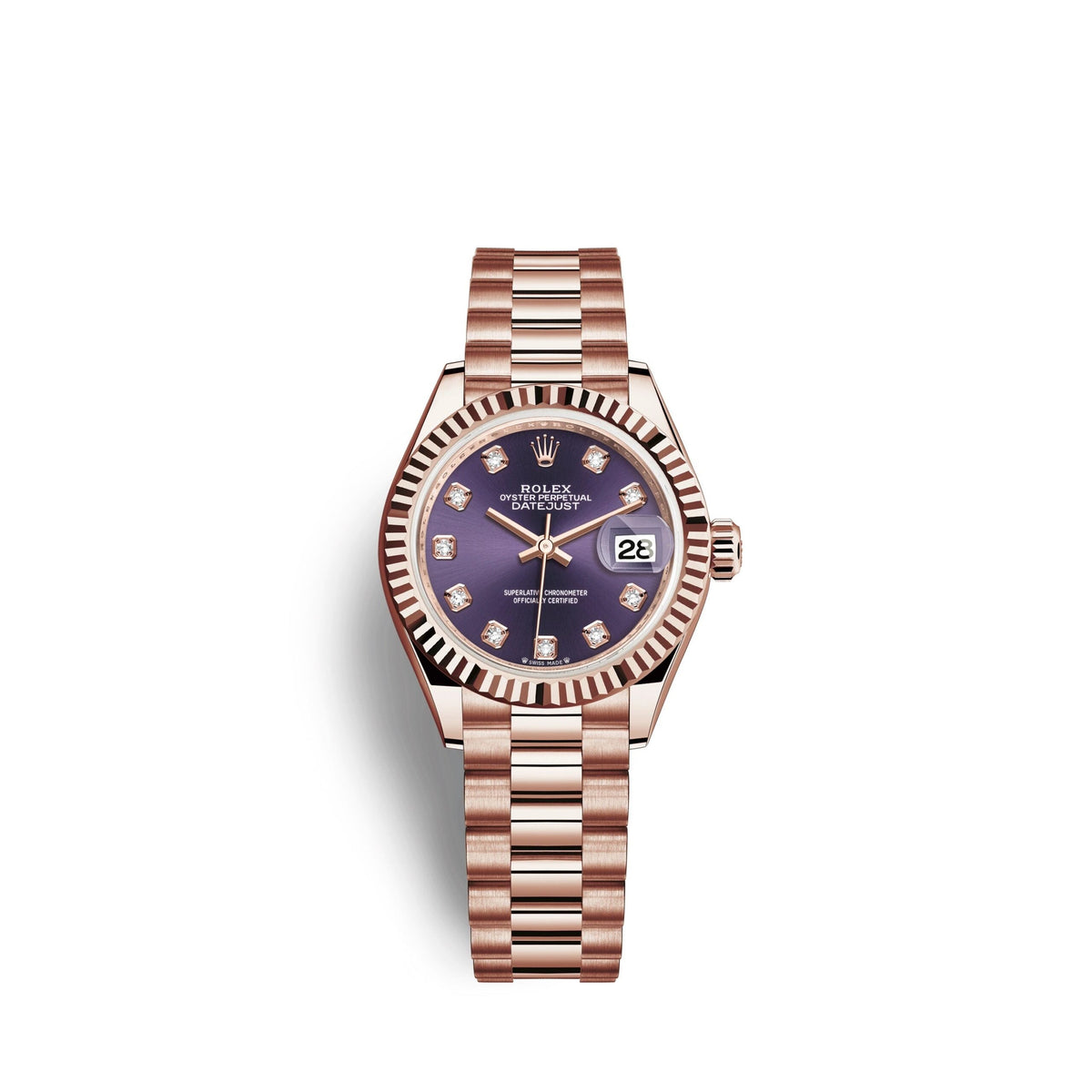 Lady-Datejust 28, 18k Everose Gold