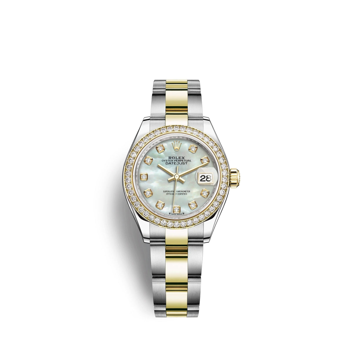 Lady-Datejust 28, Oystersteel and 18k Yellow Gold