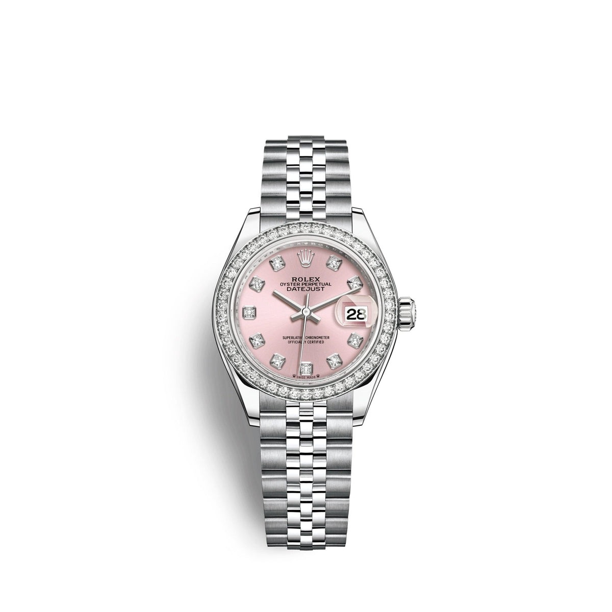 Lady-Datejust 28, Oystersteel and 18k White Gold