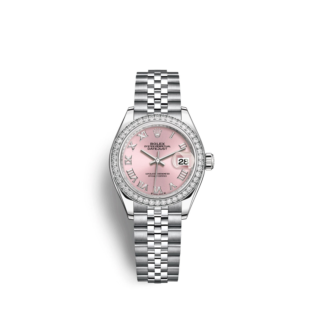 Lady-Datejust 28, Oystersteel and 18k White Gold
