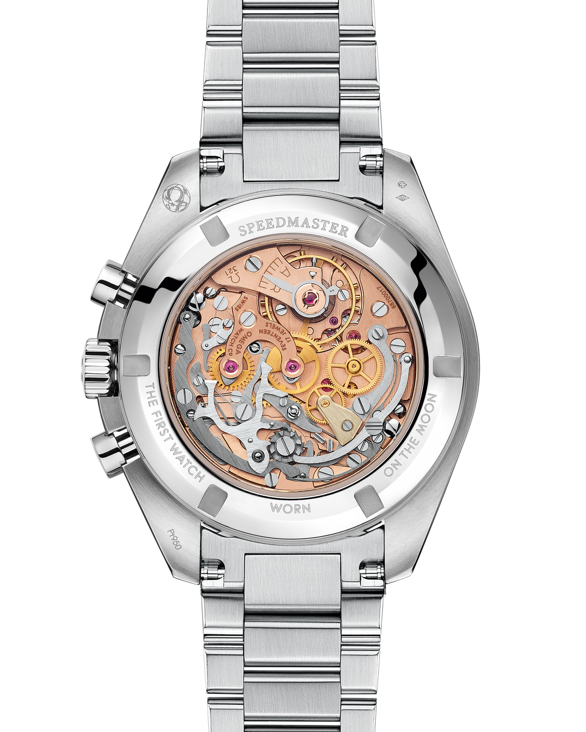Unworn, Speedmaster Calibre 321, Platinum, Chronograph, 42mm, photo 4