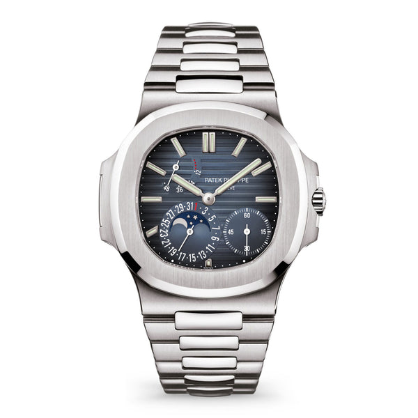 Nautilus Date, Moon Phases Watch, Stainless Steel, 40mm