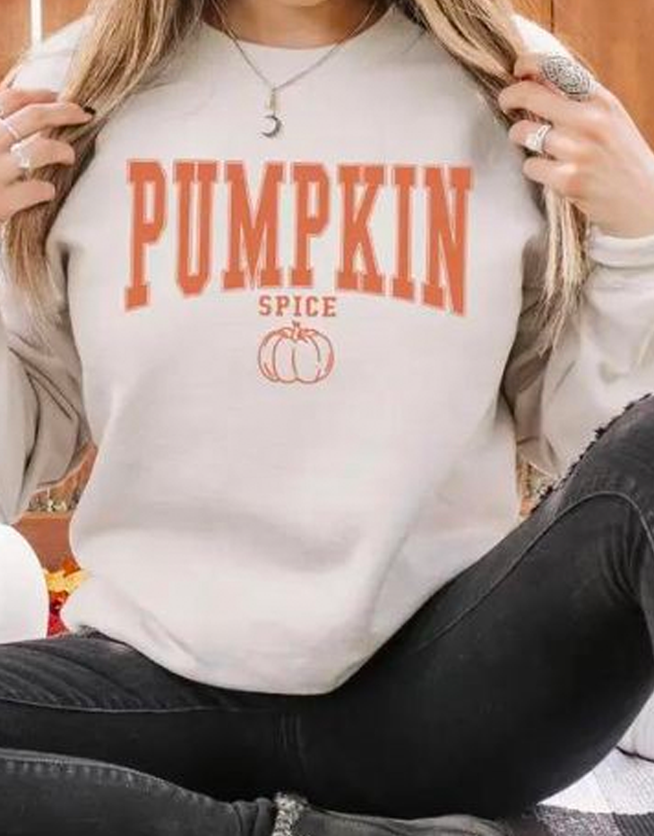 'Pumpkin Spice' Graphic Sweatshirt