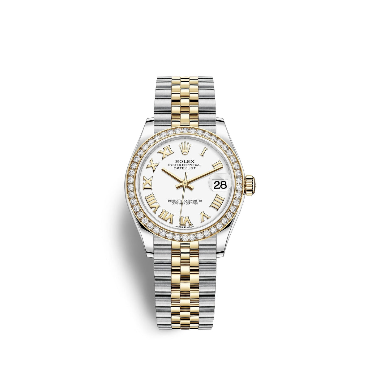 Lady-Datejust 28, Oystersteel and 18k Yellow Gold