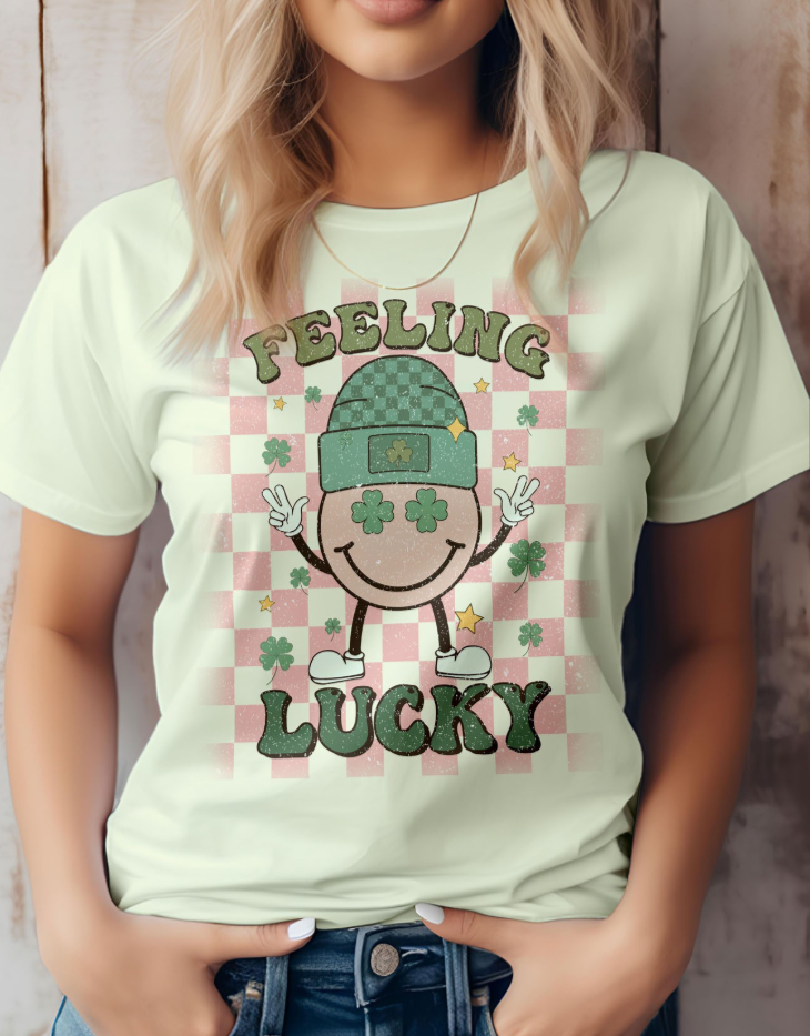 'Feeling Lucky' St Patrick's Graphic Tee