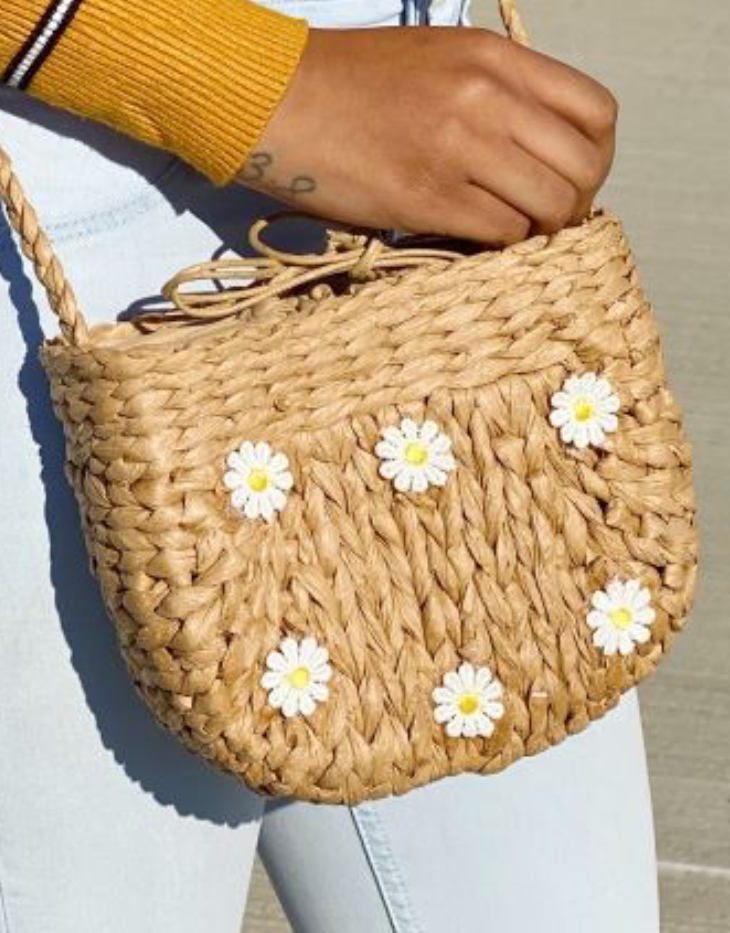 Straw Crossbody Bag