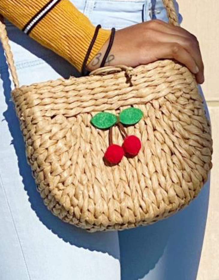 Straw Crossbody Bag