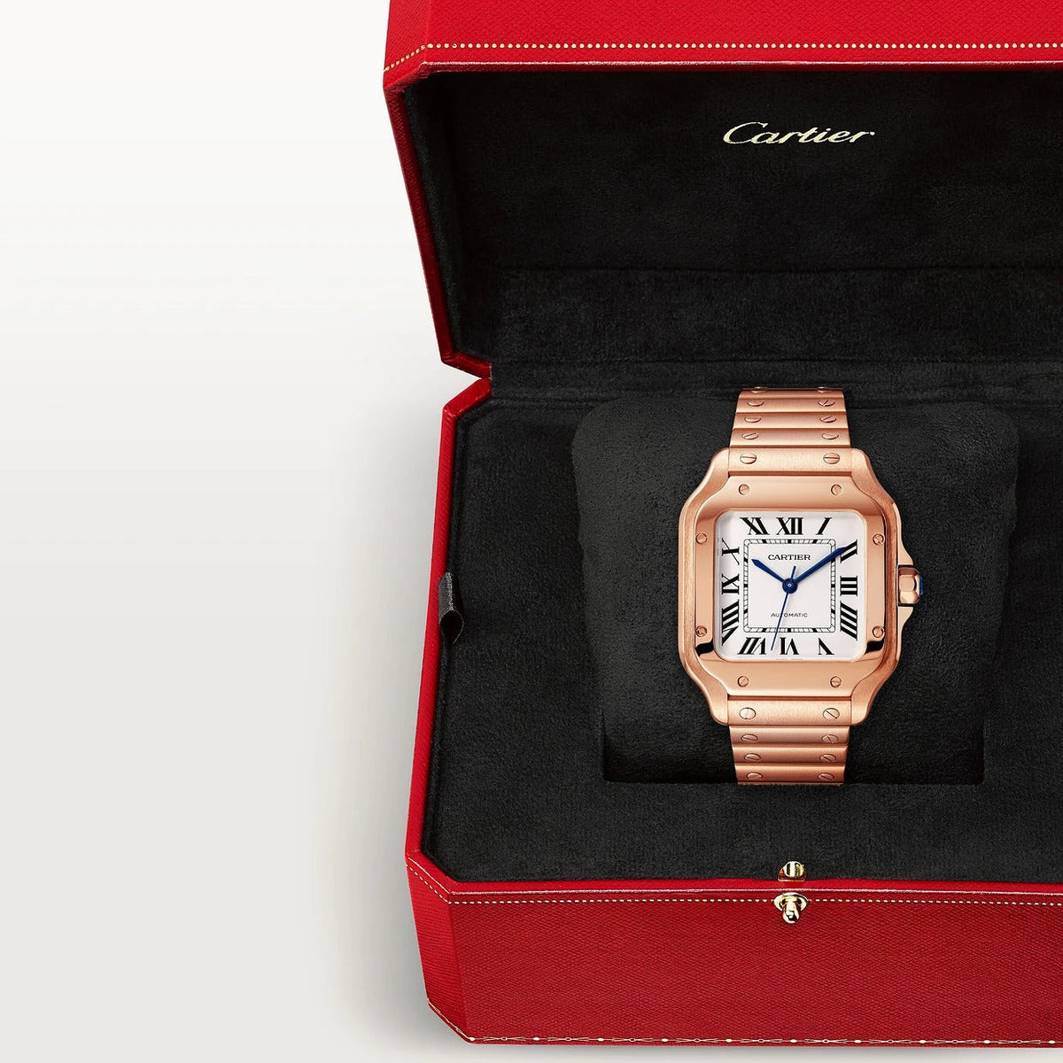 Unworn Santos, 18k Rose Gold, 35.1mm, photo 9