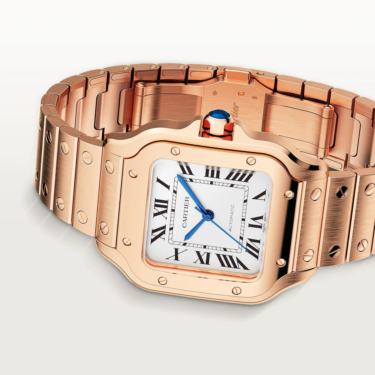 Unworn Santos, 18k Rose Gold, 35.1mm, photo 3