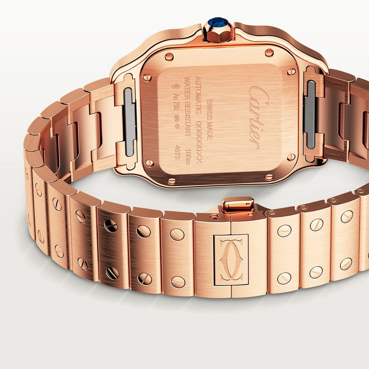Unworn Santos, 18k Rose Gold, 35.1mm, photo 4