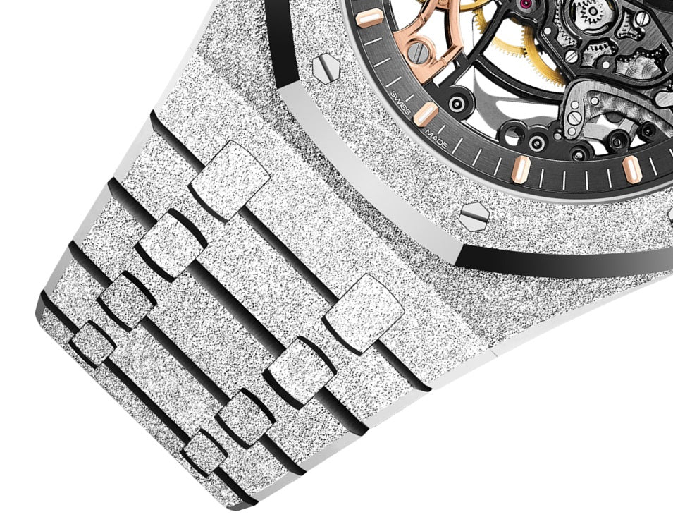 Royal Oak Frosted Gold Double Balance Wheel Openworked, photo 4