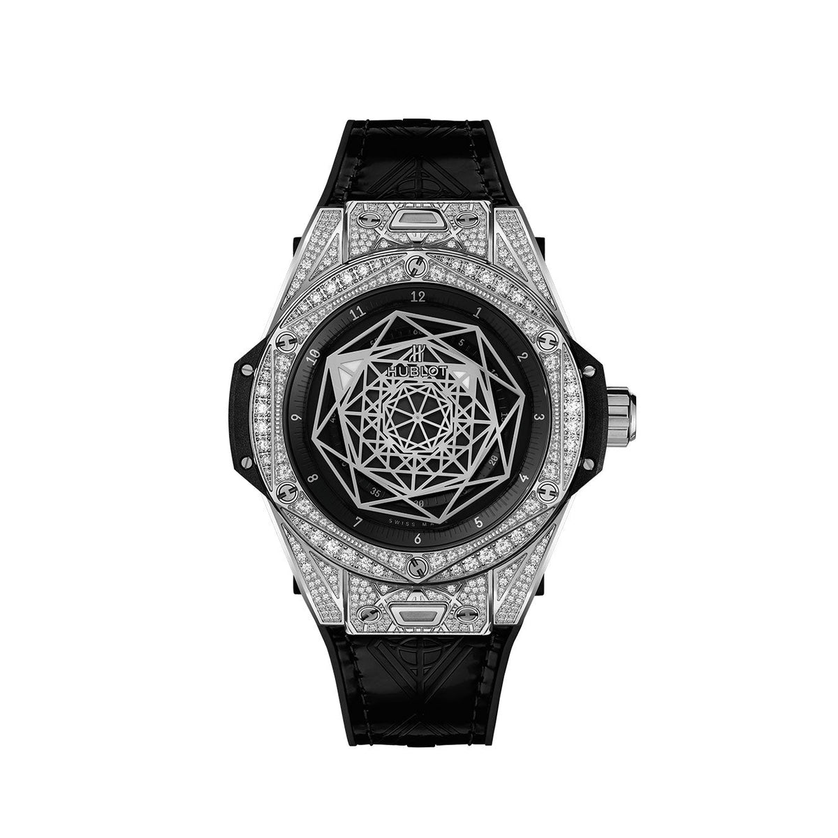 Big Bang SANG BLEU STEEL PAVÉ